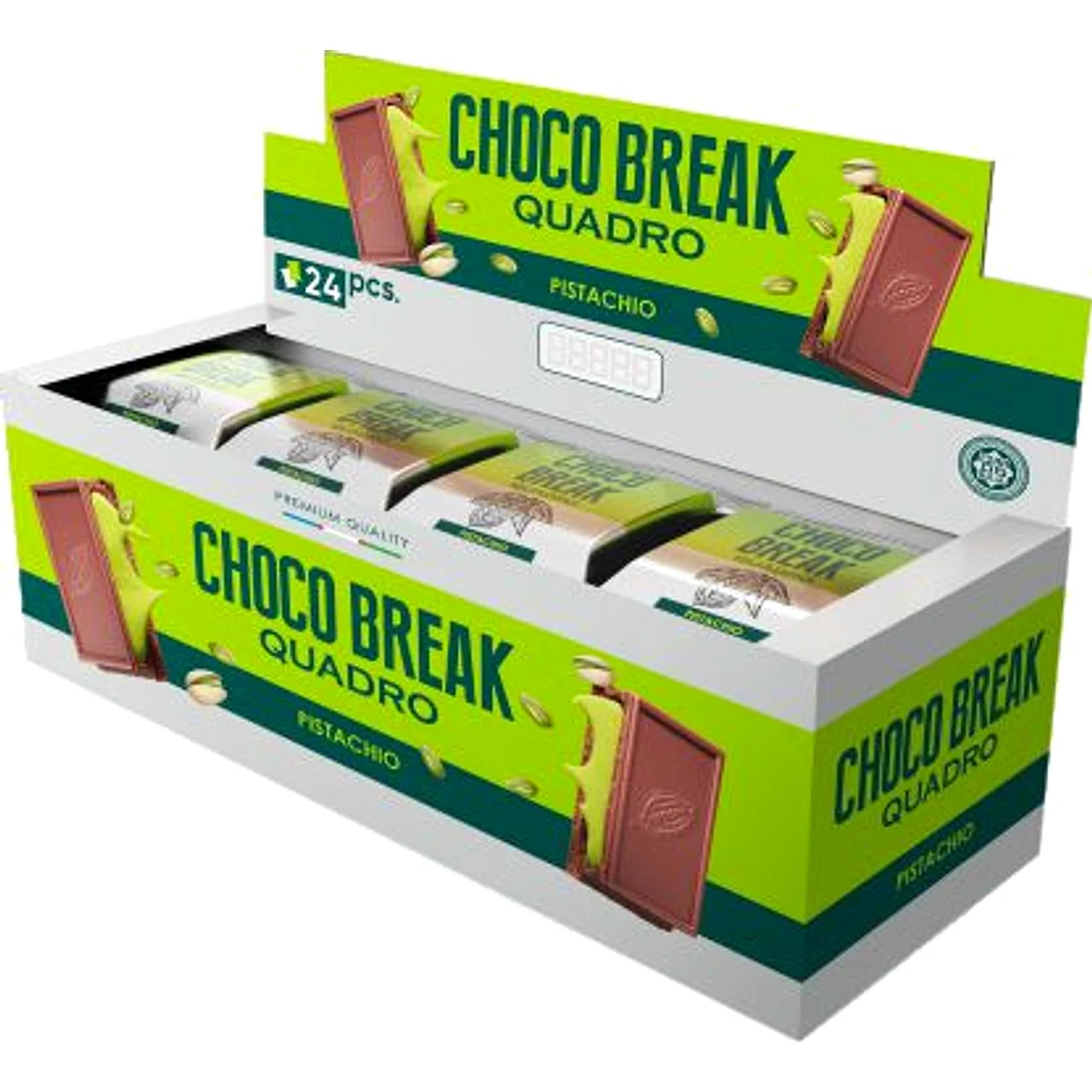 Печенье "Choco break" со вкусом фисташки 24 шт